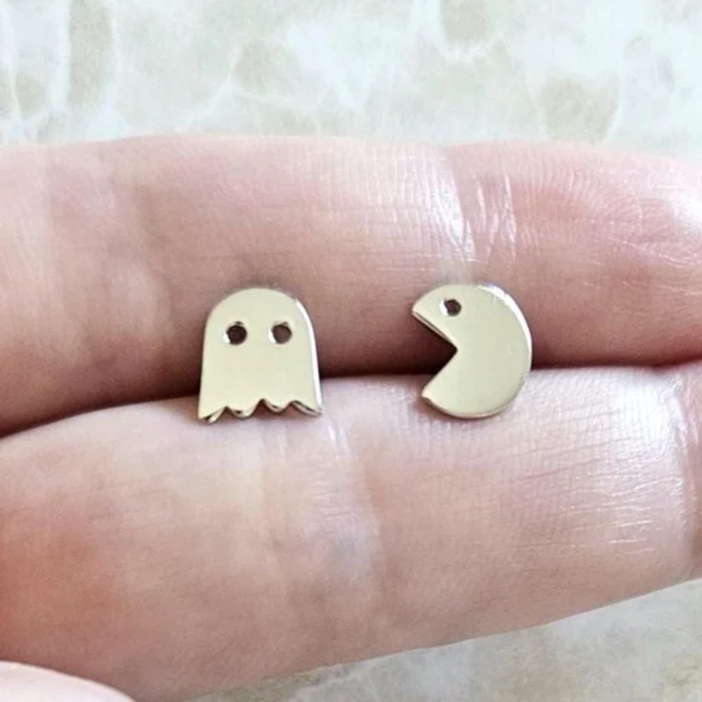 Nwt Pac Man Earring Sterling Silver Gamer Boyfriend Men Gift Husband Son Present 15$